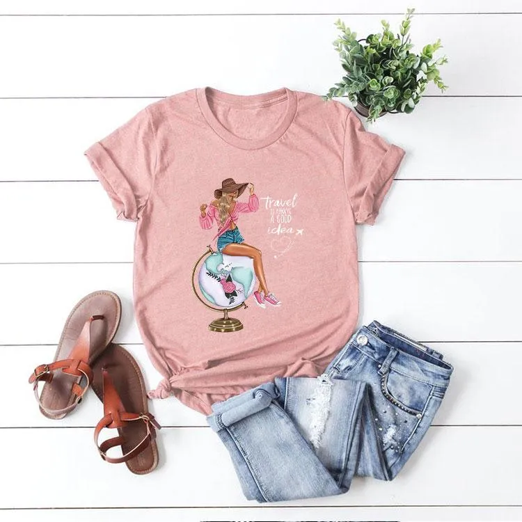 Style H : Multicolor Print T-Shirt