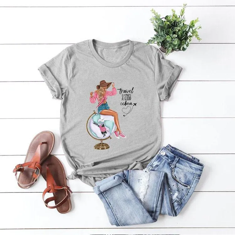 Style H : Multicolor Print T-Shirt
