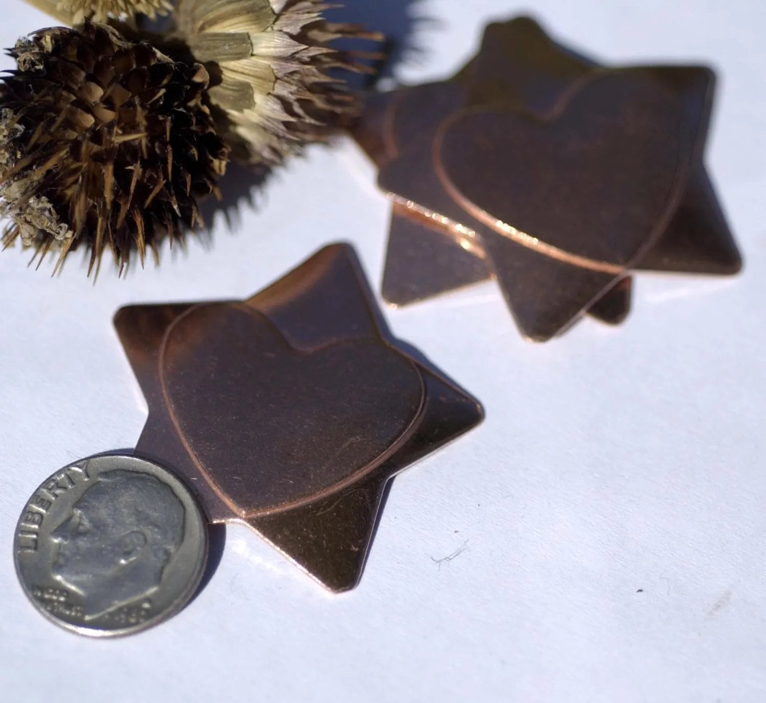Sweet Star Embossed Blank Cutout for Enameling Stamping Texturing Metalworking Jewelry Making Blanks