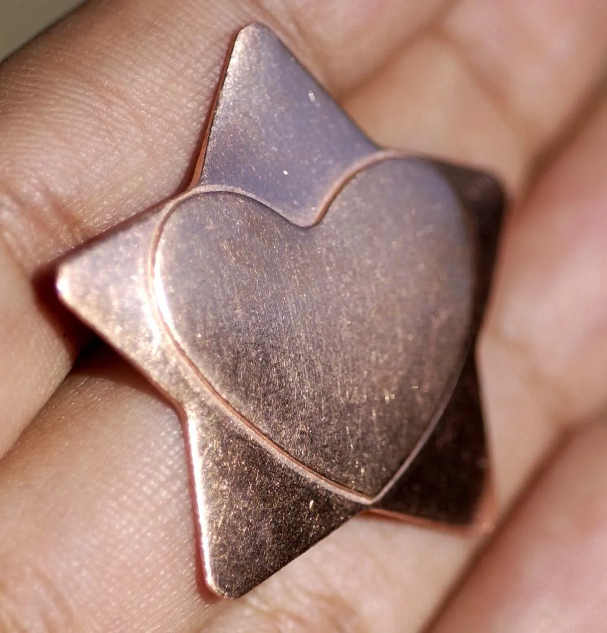 Sweet Star Embossed Blank Cutout for Enameling Stamping Texturing Metalworking Jewelry Making Blanks