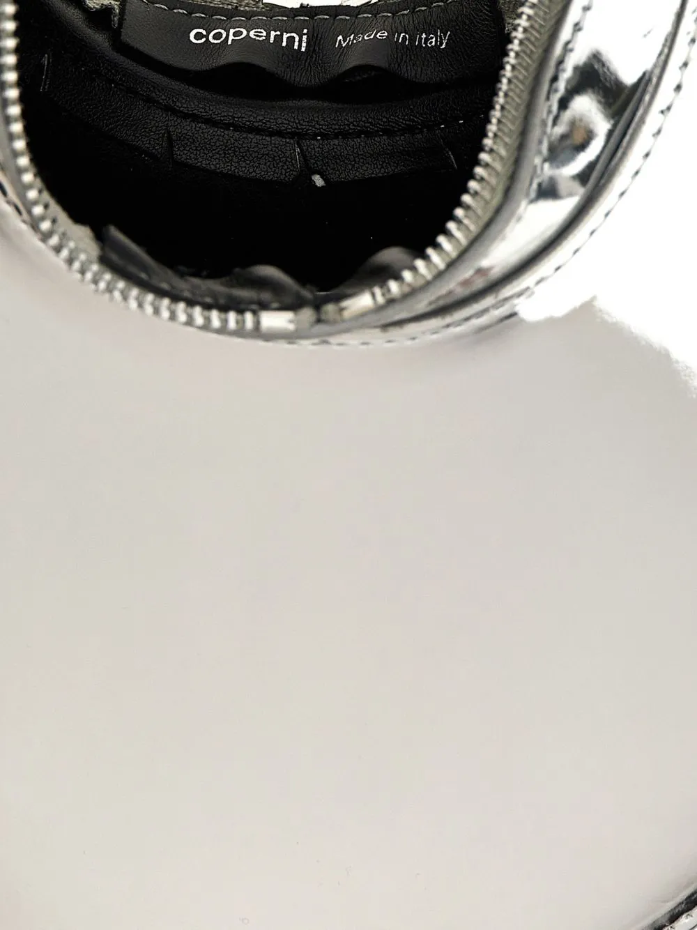 Swipe mini mirrored leather shoulder bag