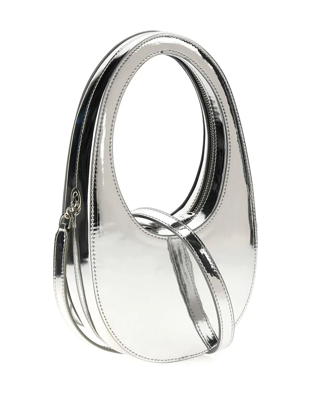 Swipe mini mirrored leather shoulder bag