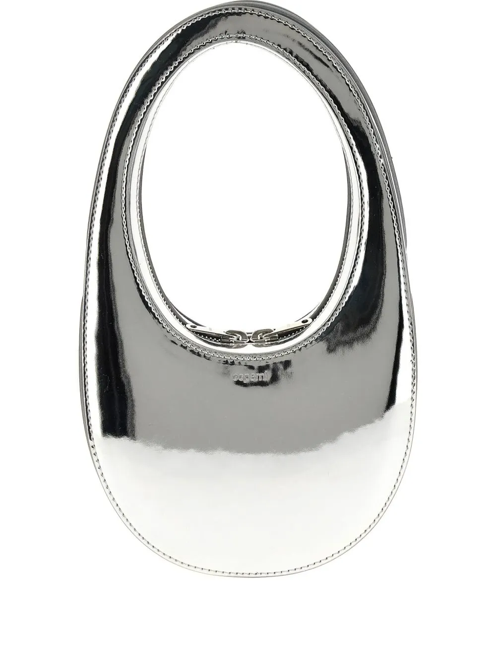 Swipe mini mirrored leather shoulder bag