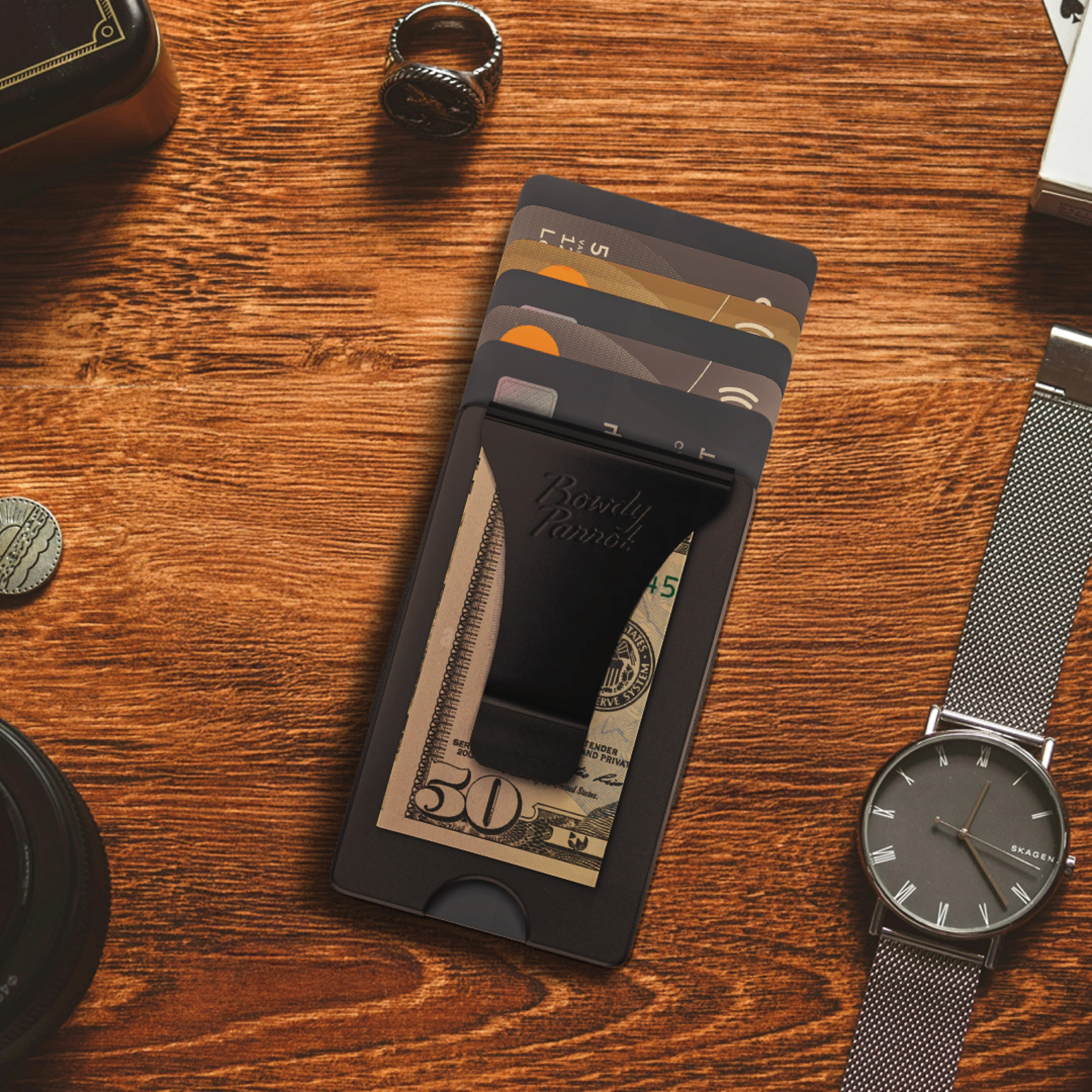 Tactical Wallet | Black Aluminum