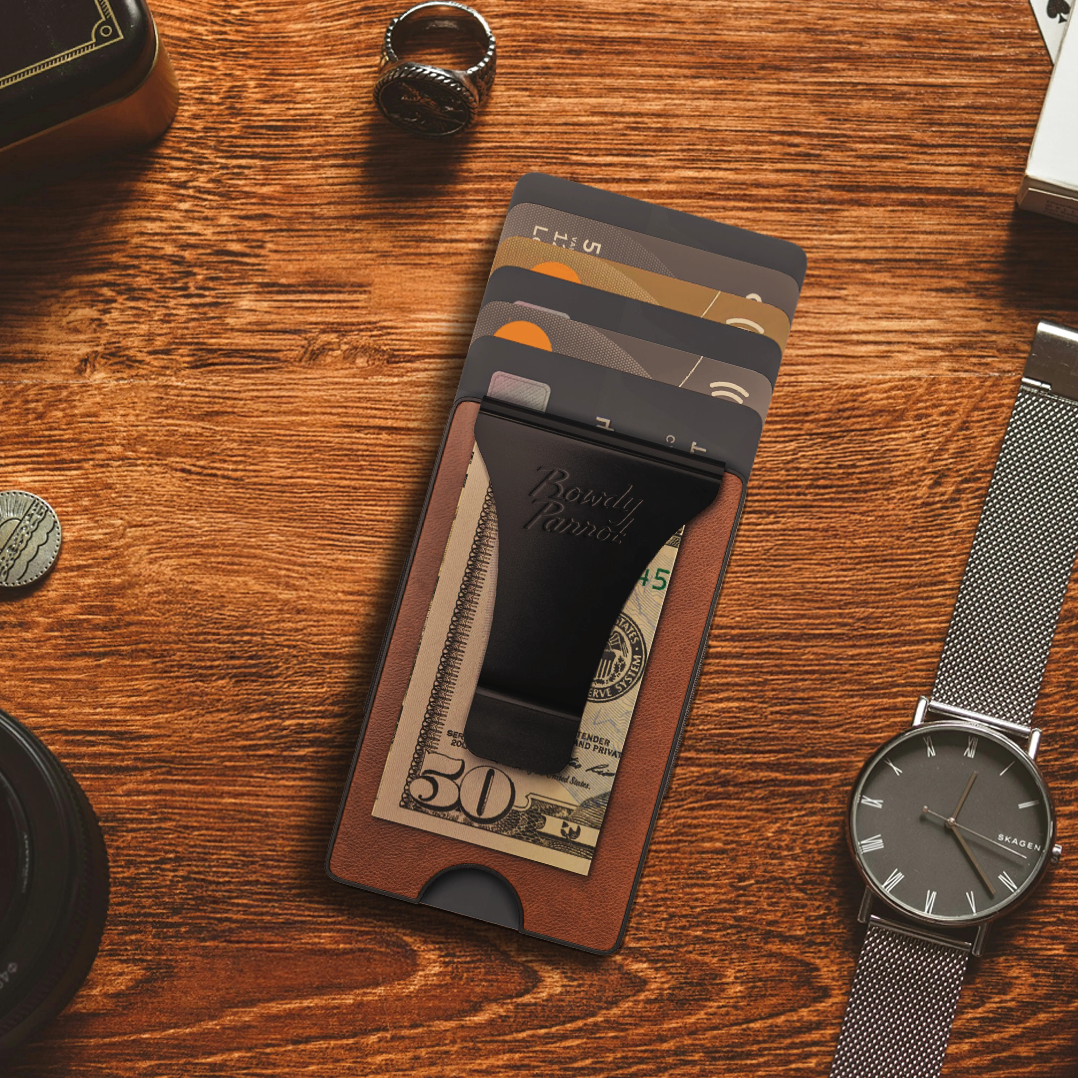 Tactical Wallet | Tobacco Leather