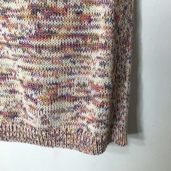 Talbots sweater women medium sleeveless lightweight multicolor