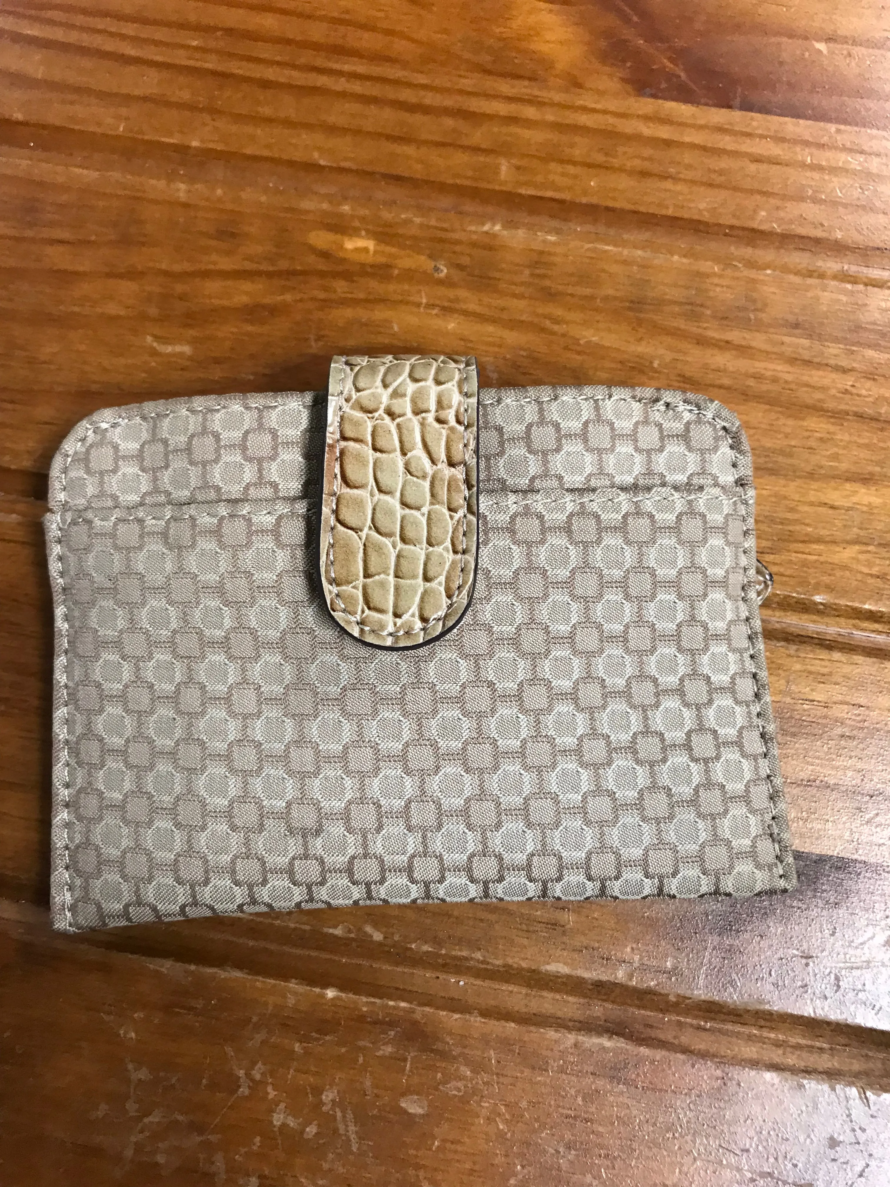 Tan Card Holder Coin Purse