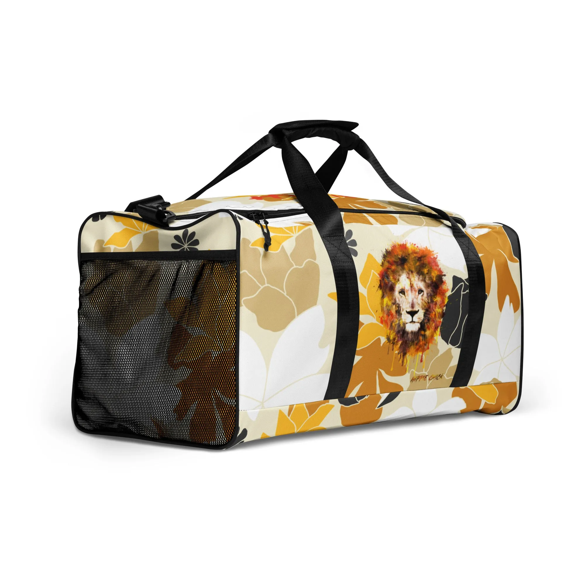 Tan Flowers Duffle Bag - OG Hippie Chick