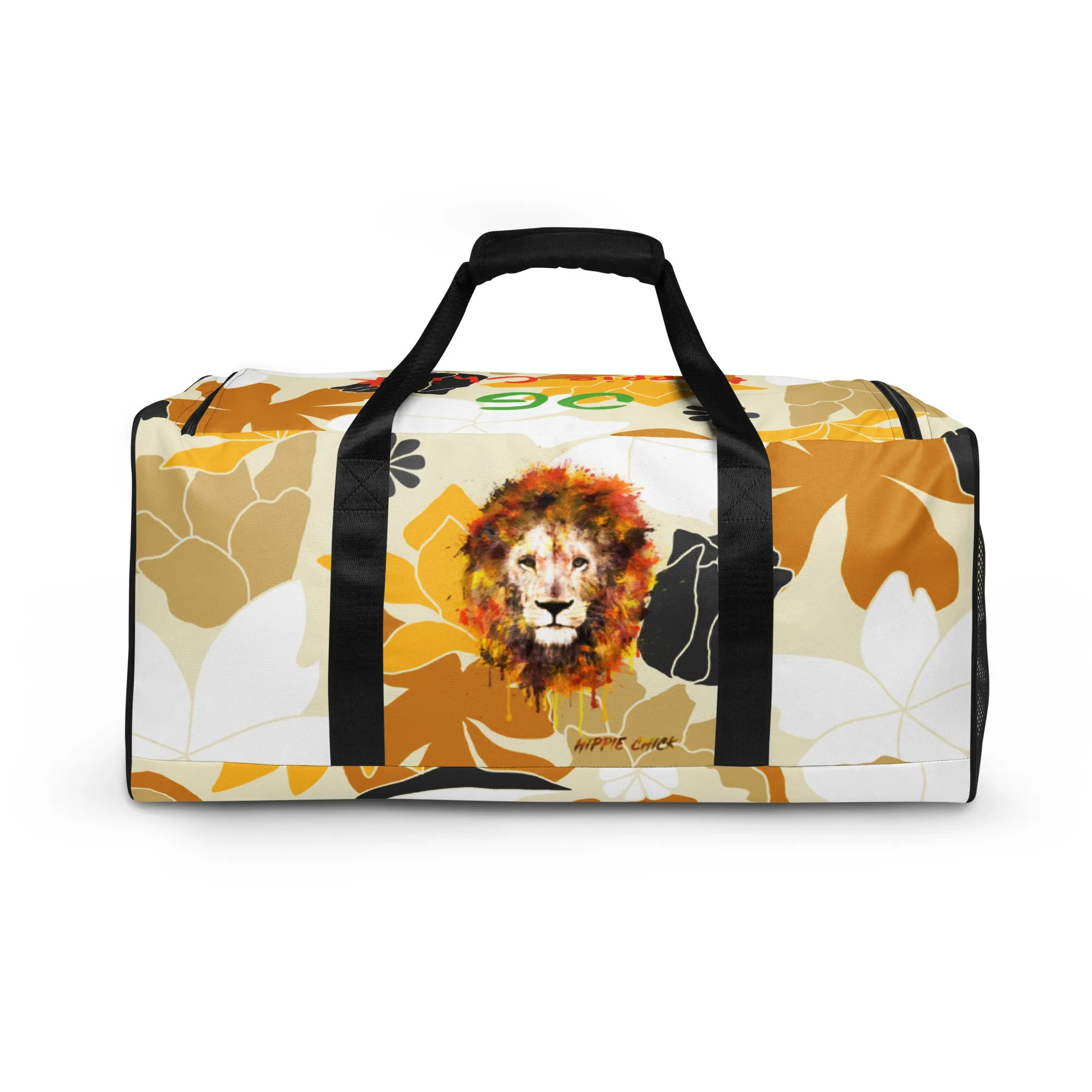 Tan Flowers Duffle Bag - OG Hippie Chick