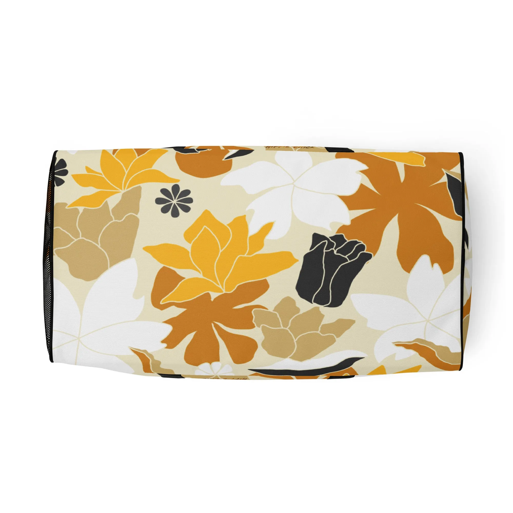 Tan Flowers Duffle Bag - OG Hippie Chick