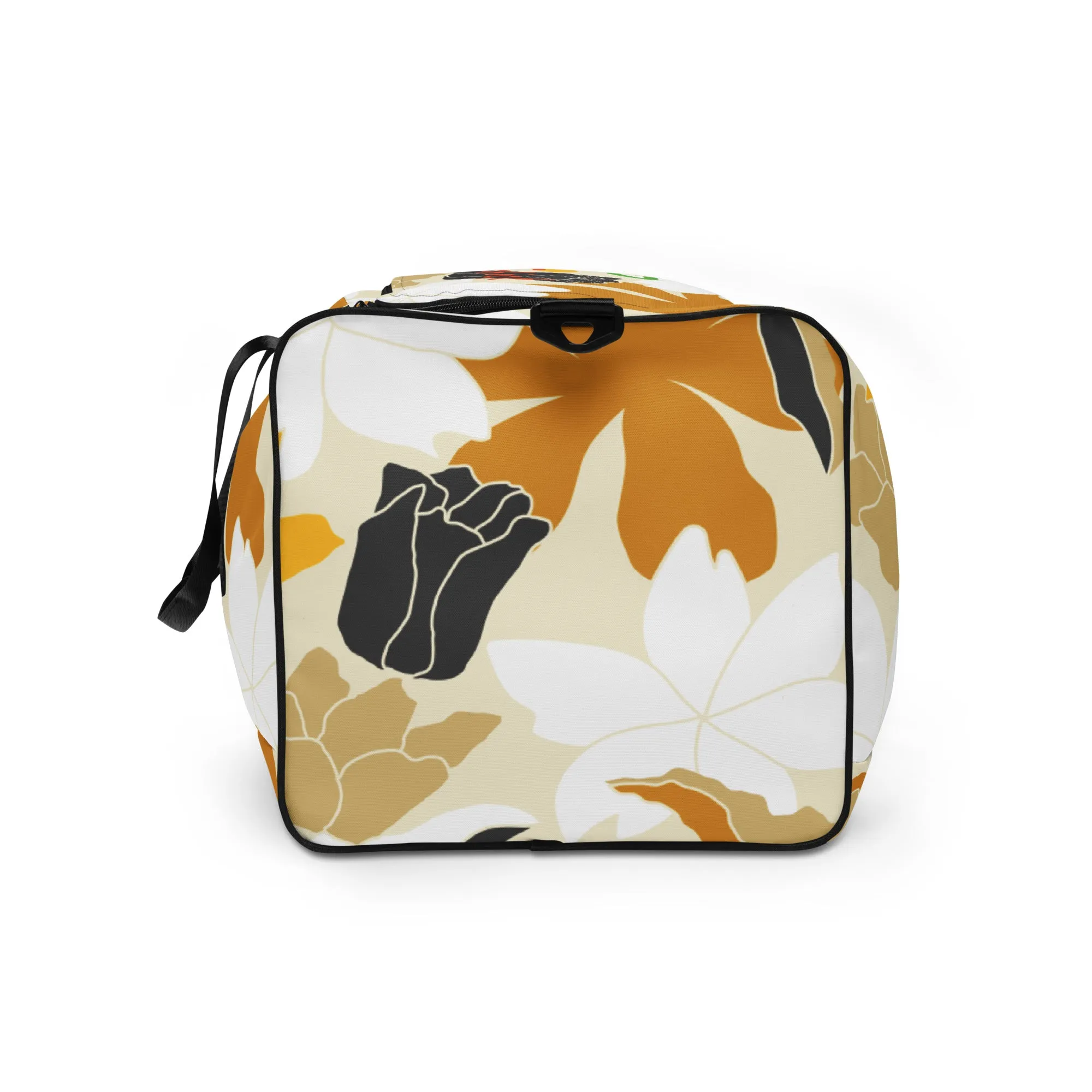 Tan Flowers Duffle Bag - OG Hippie Chick