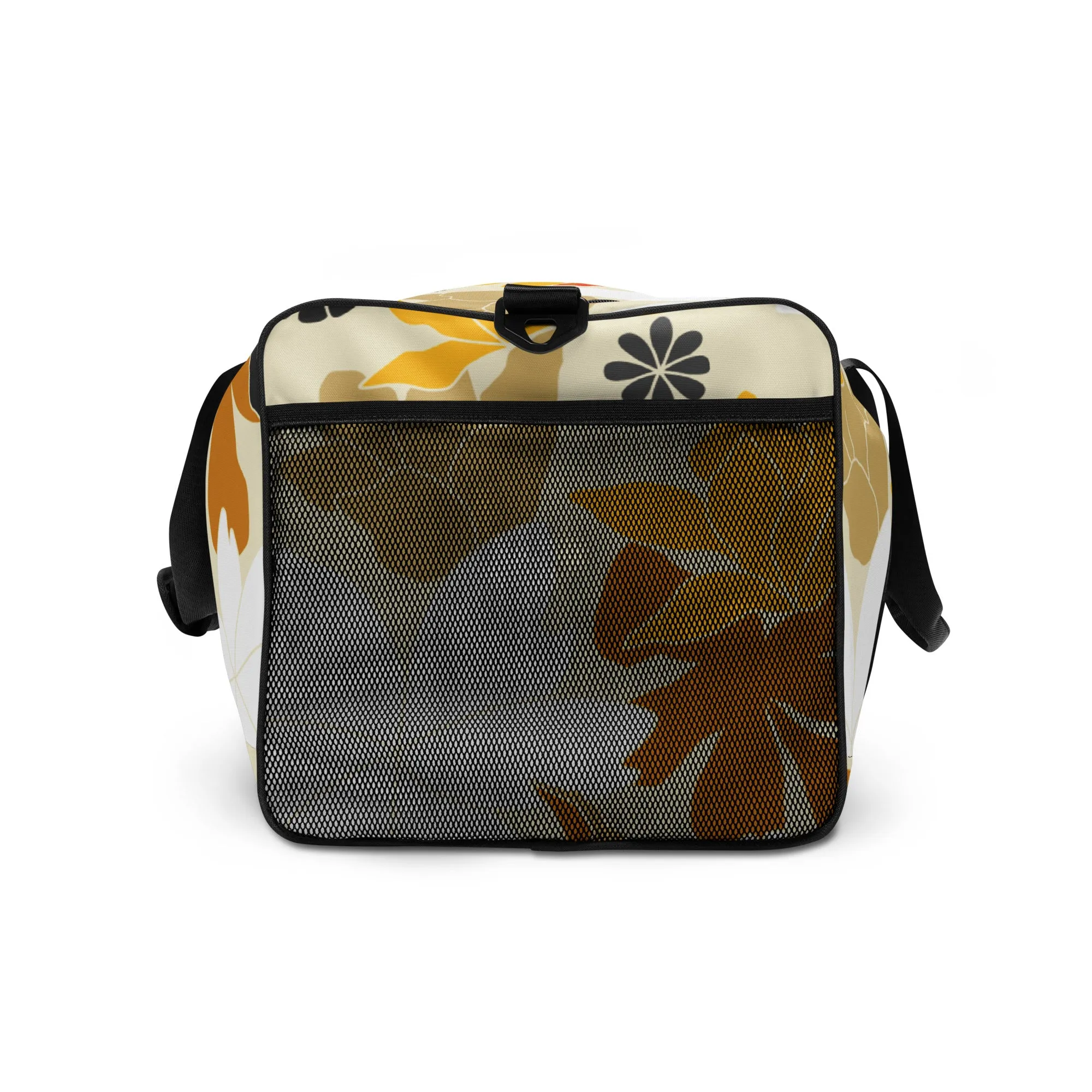 Tan Flowers Duffle Bag - OG Hippie Chick