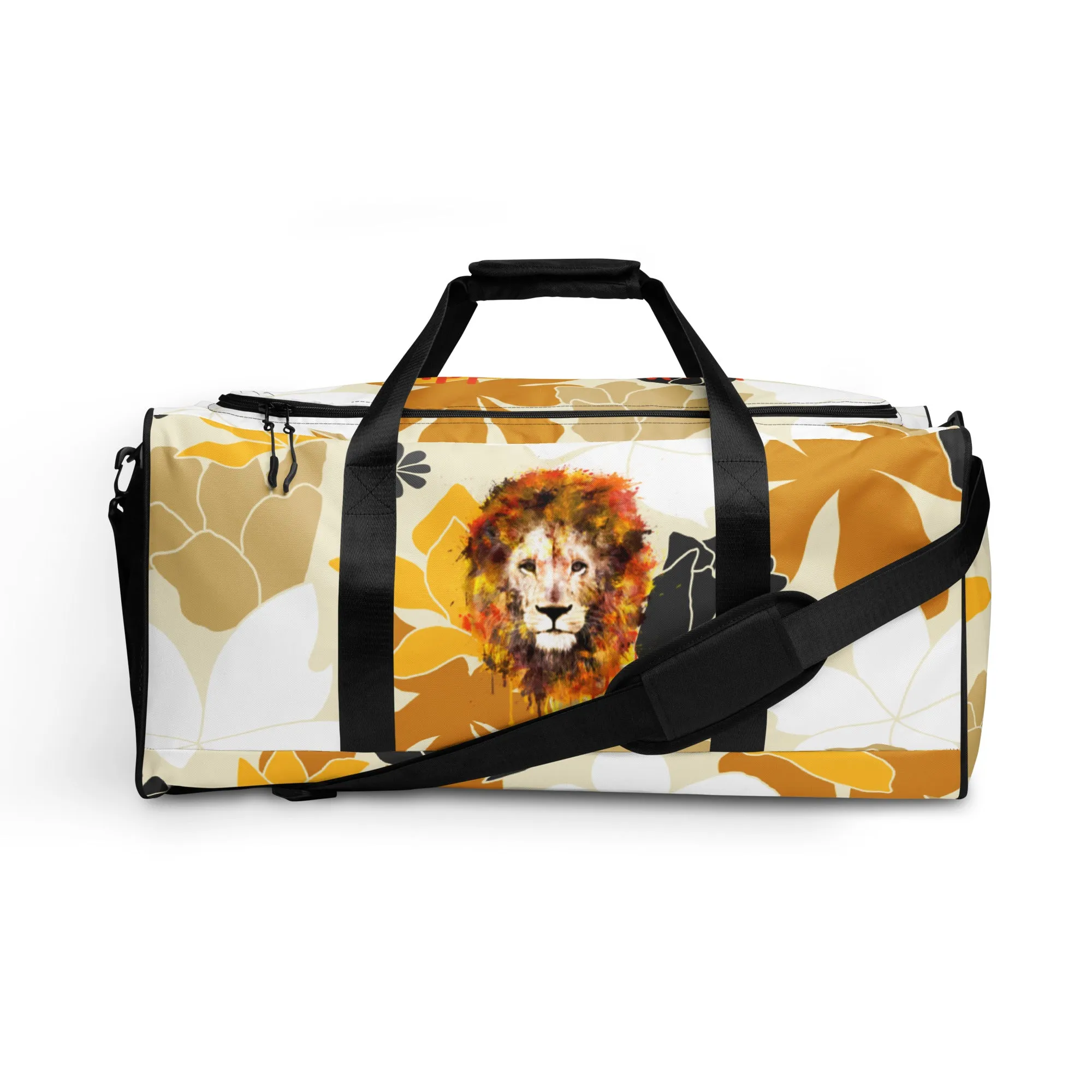 Tan Flowers Duffle Bag - OG Hippie Chick