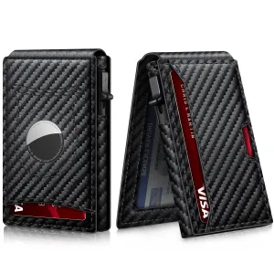 TANGMO Smart Wallet with RFID Blocking and AirTag Holder