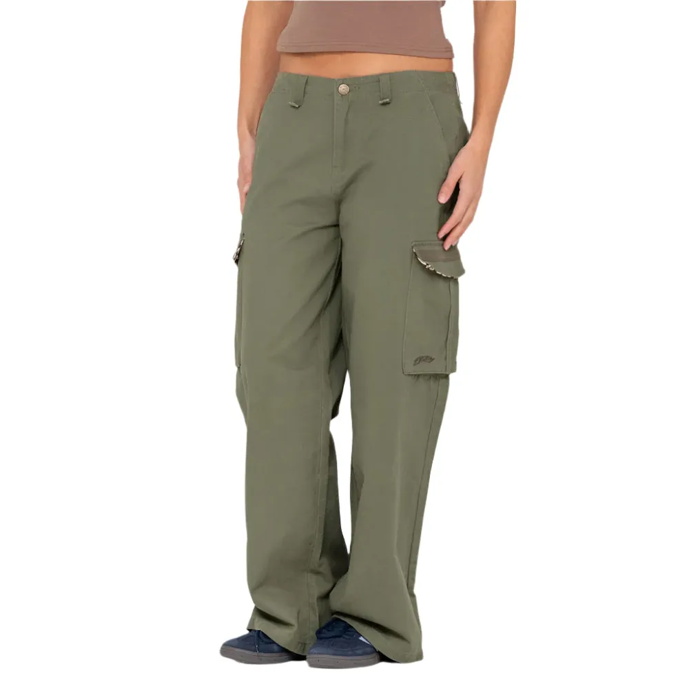 Tank Girl Low Rise Wide Fit Cargo Pants - Womens