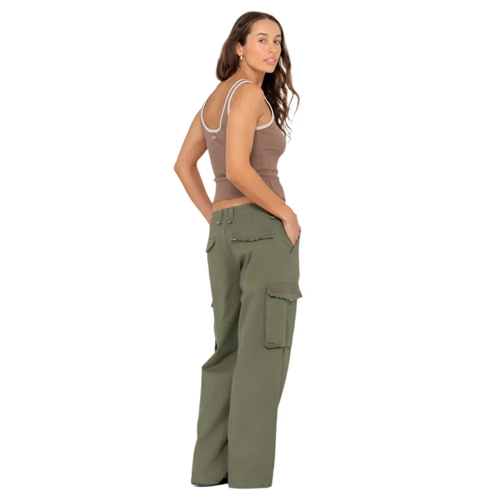 Tank Girl Low Rise Wide Fit Cargo Pants - Womens