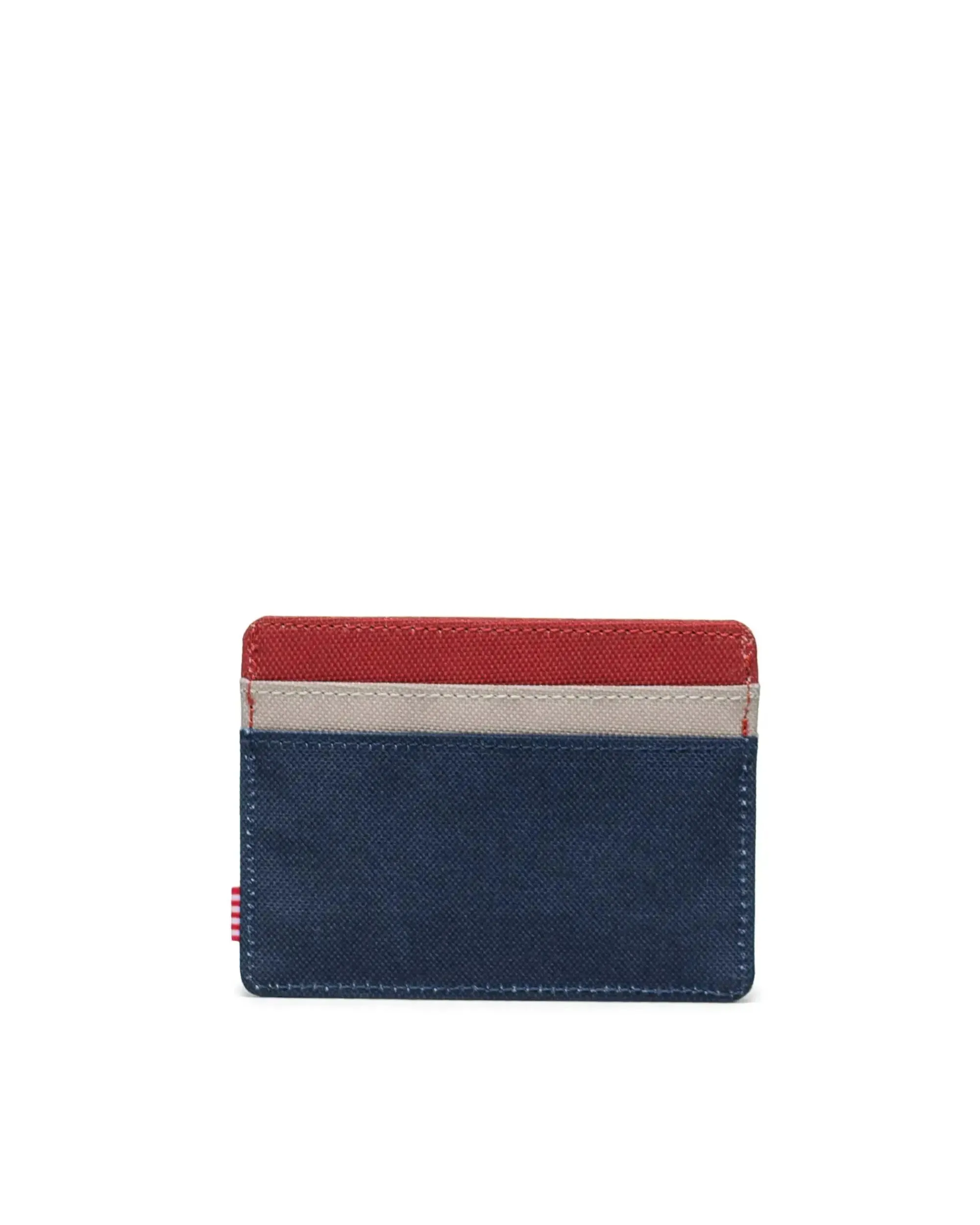 Tarjetero HERSCHEL Charlie Black Iris Red Ochre Twill