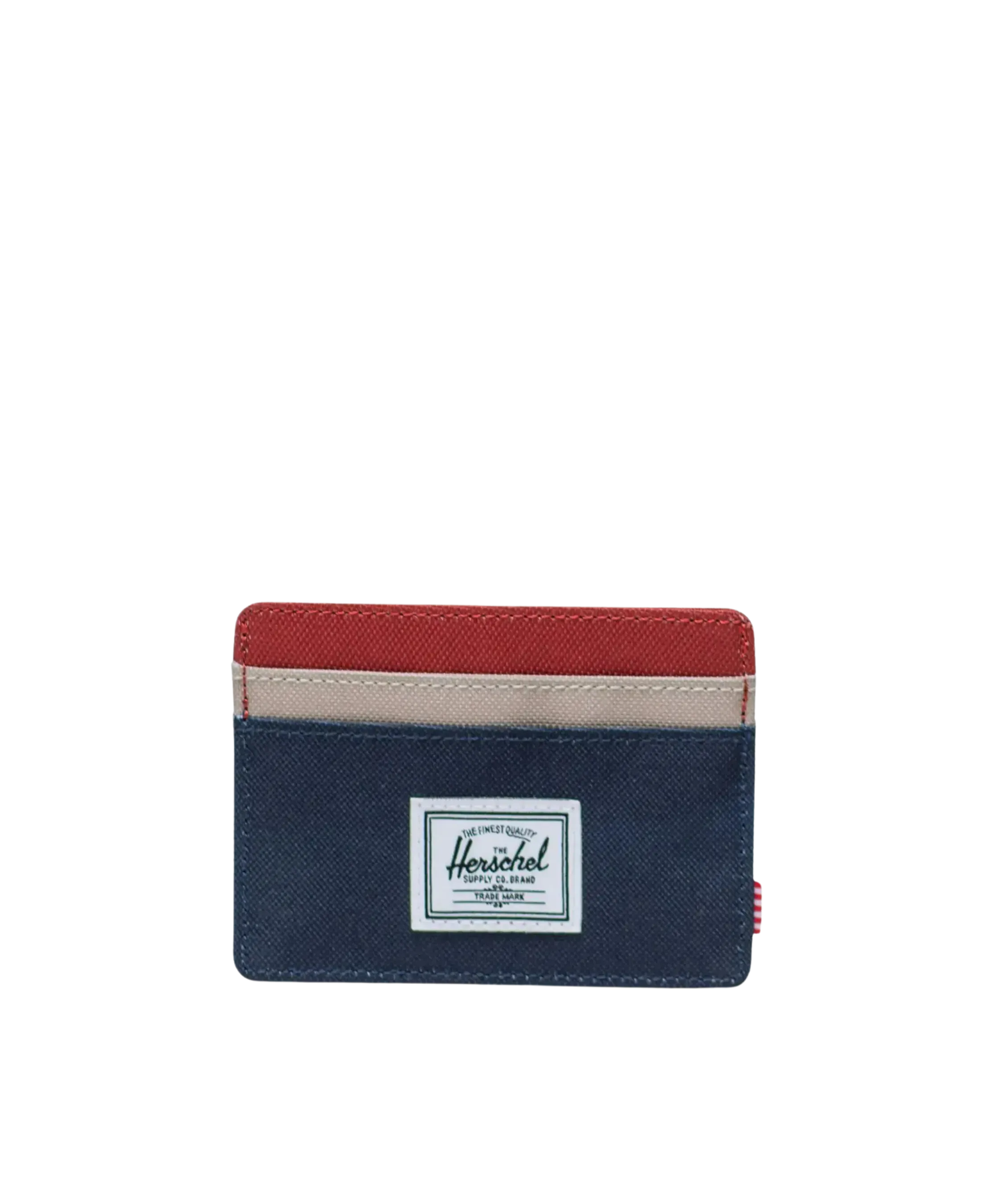 Tarjetero HERSCHEL Charlie Black Iris Red Ochre Twill