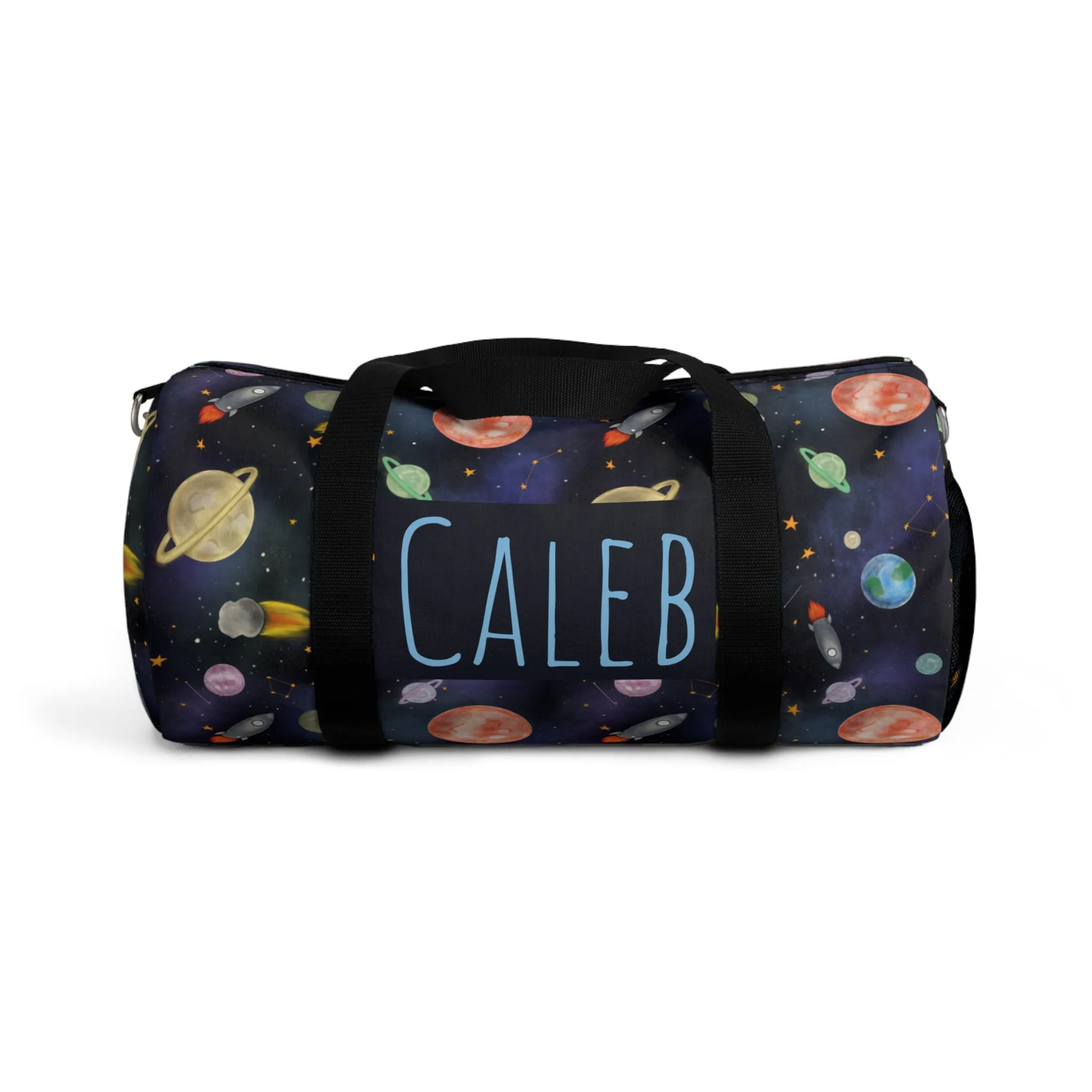 Teddy’s Space Adventure Duffel Bag (INCLUDE CUSTOM NAME & FONT OPTION IN NOTES AT CHECKOUT)