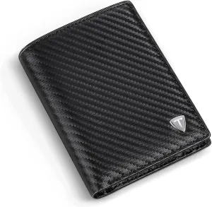 TEEHON Genuine Leather Smart Wallet with RFID Blocking Protection