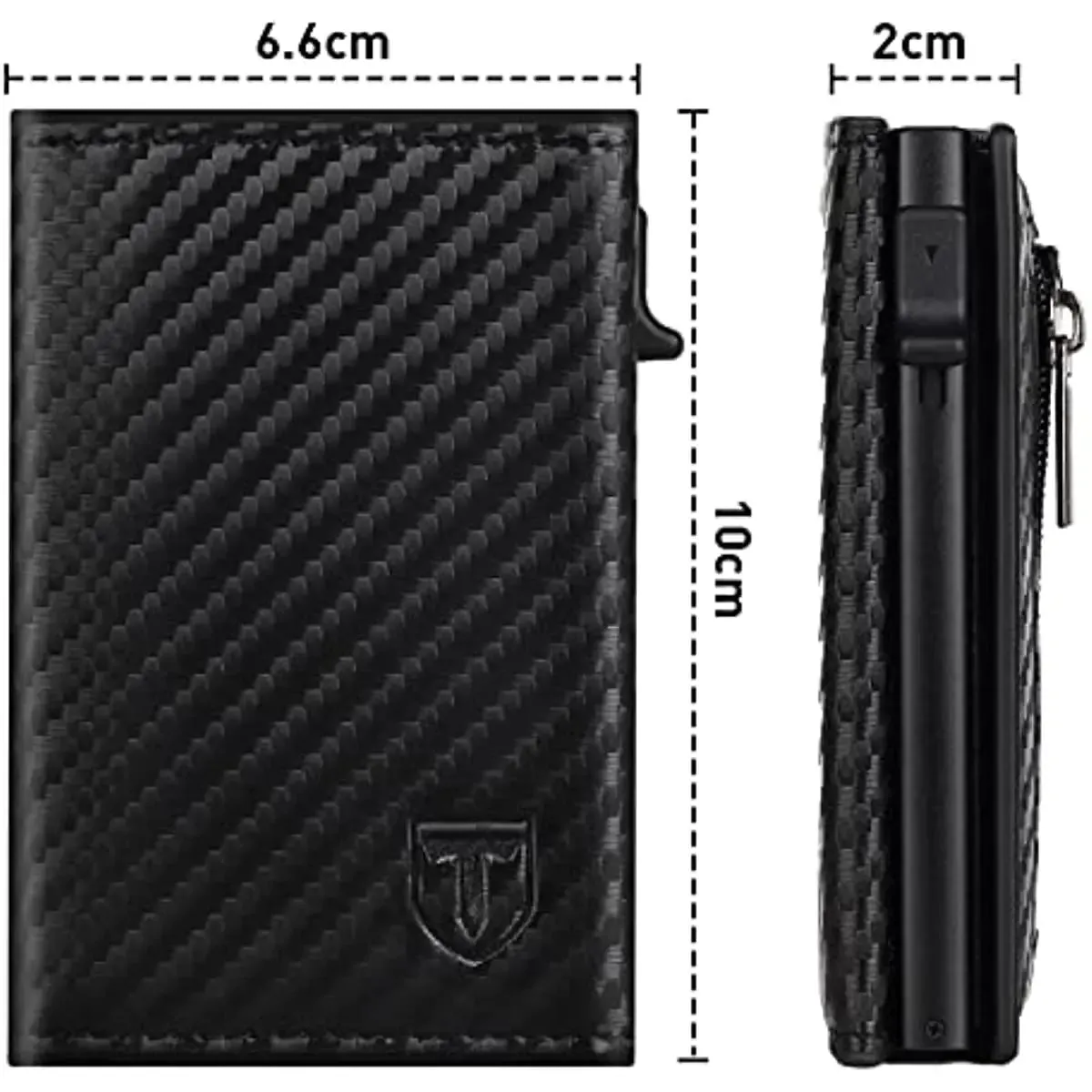 TEEHON Leather Smart Wallet with RFID Blocking and Card Popup