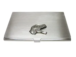Textured Dinosaur Head Business Card Holder