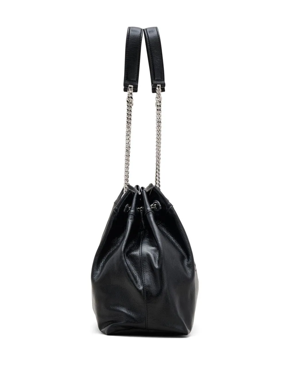 The chain sack leather shoulder bag