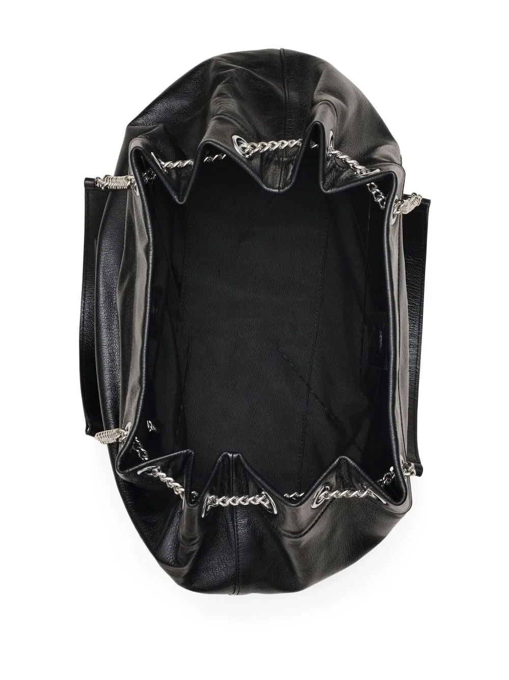 The chain sack leather shoulder bag