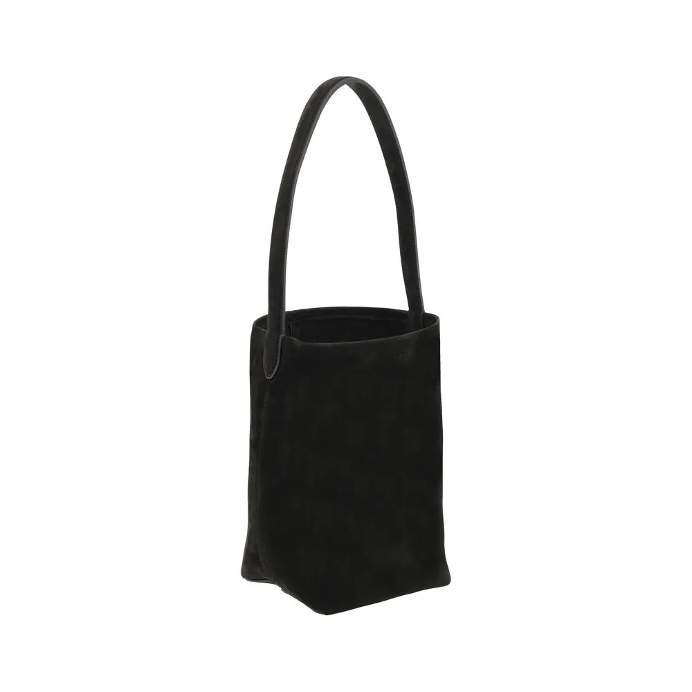 The Row Park Small Leather Shoulder Tote Bag
