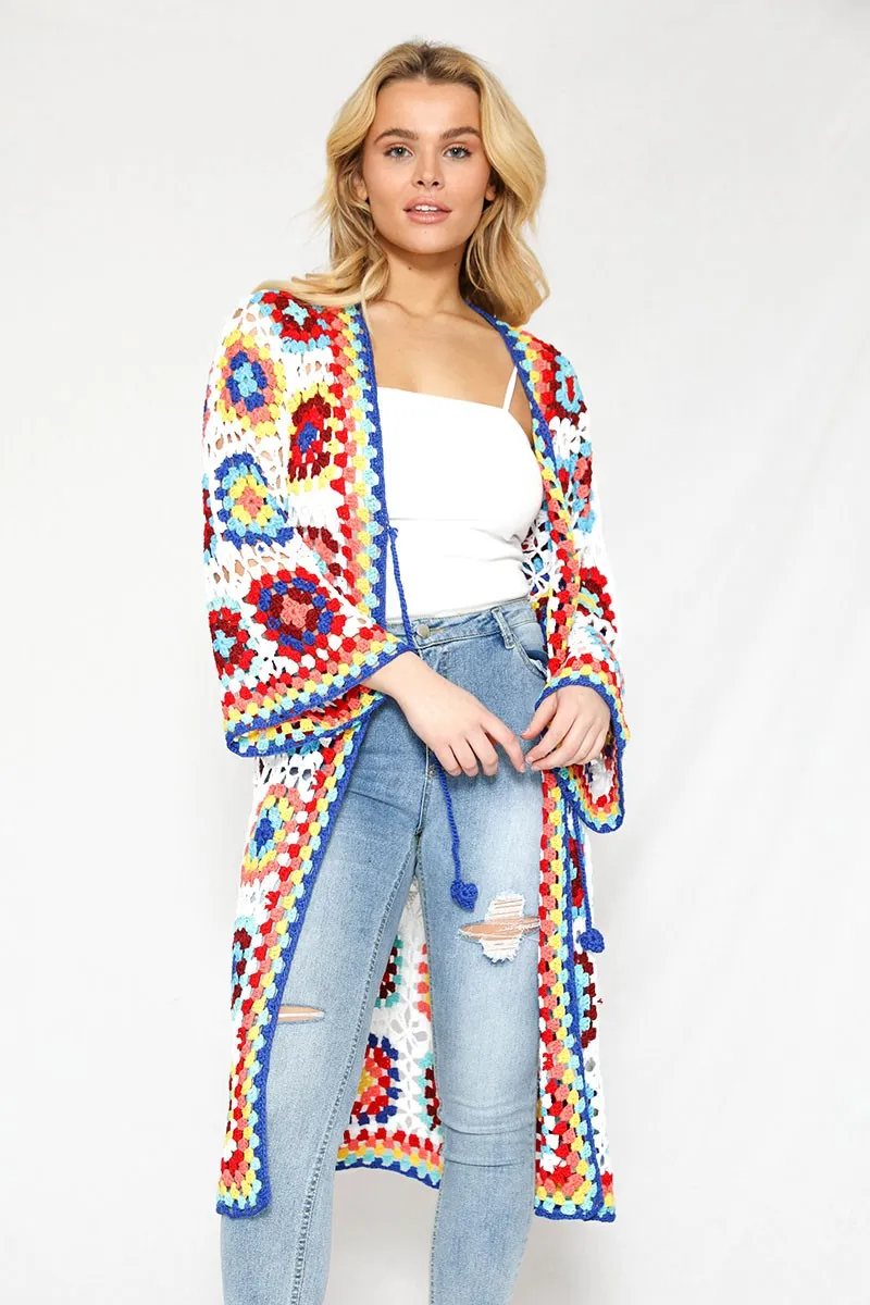 Tiled crochet cover up