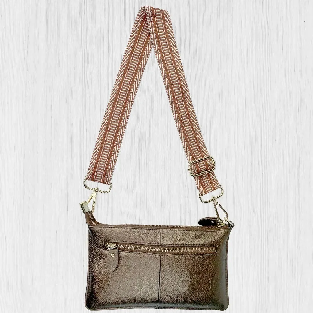 Tonya Leather Crossbody by ClaudiaG Collection