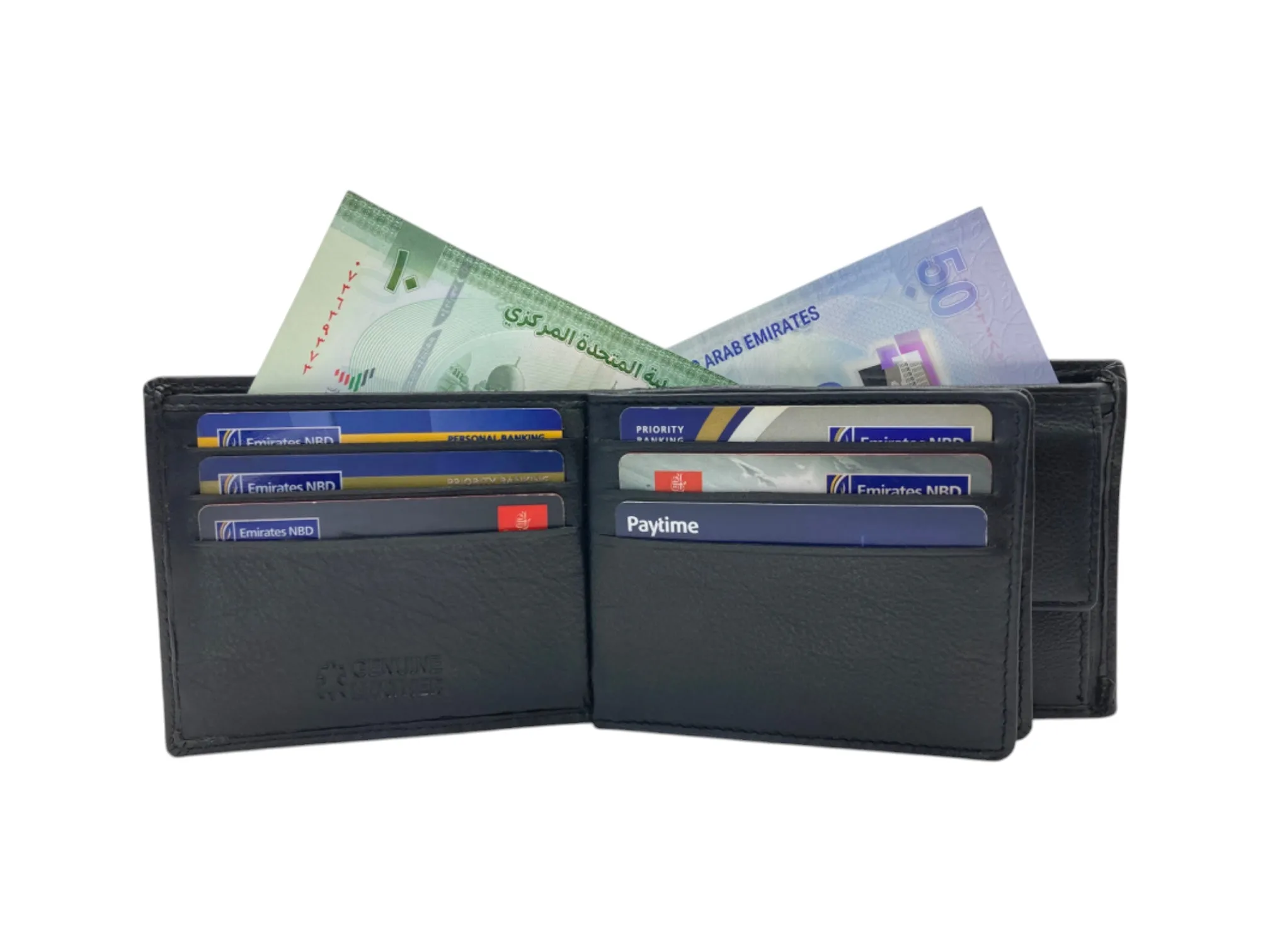 Top Grain Napa Leather Card & Coin Billfold Wallet # 911