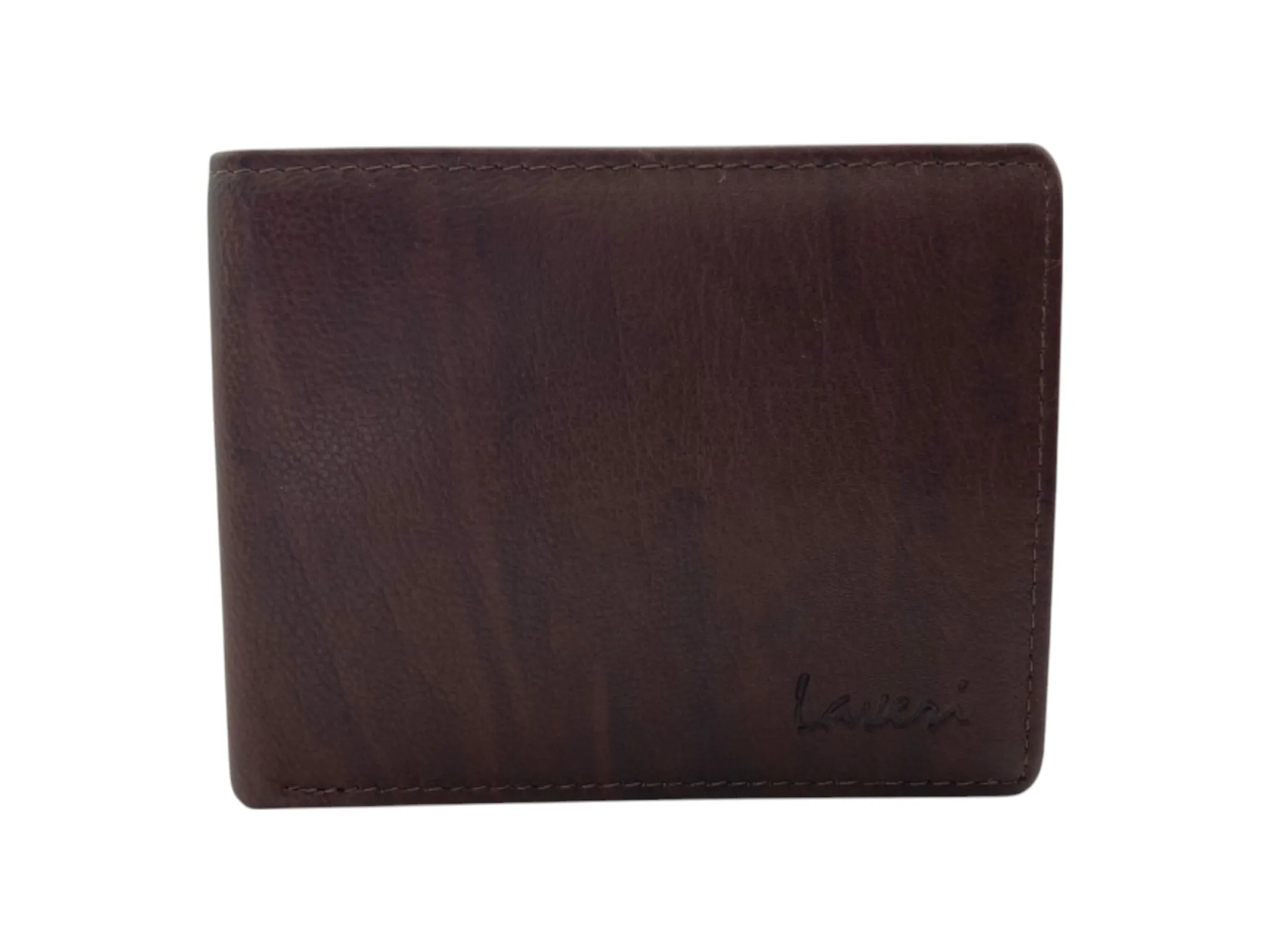 Top Grain Napa Leather Card & Coin Billfold Wallet # 911