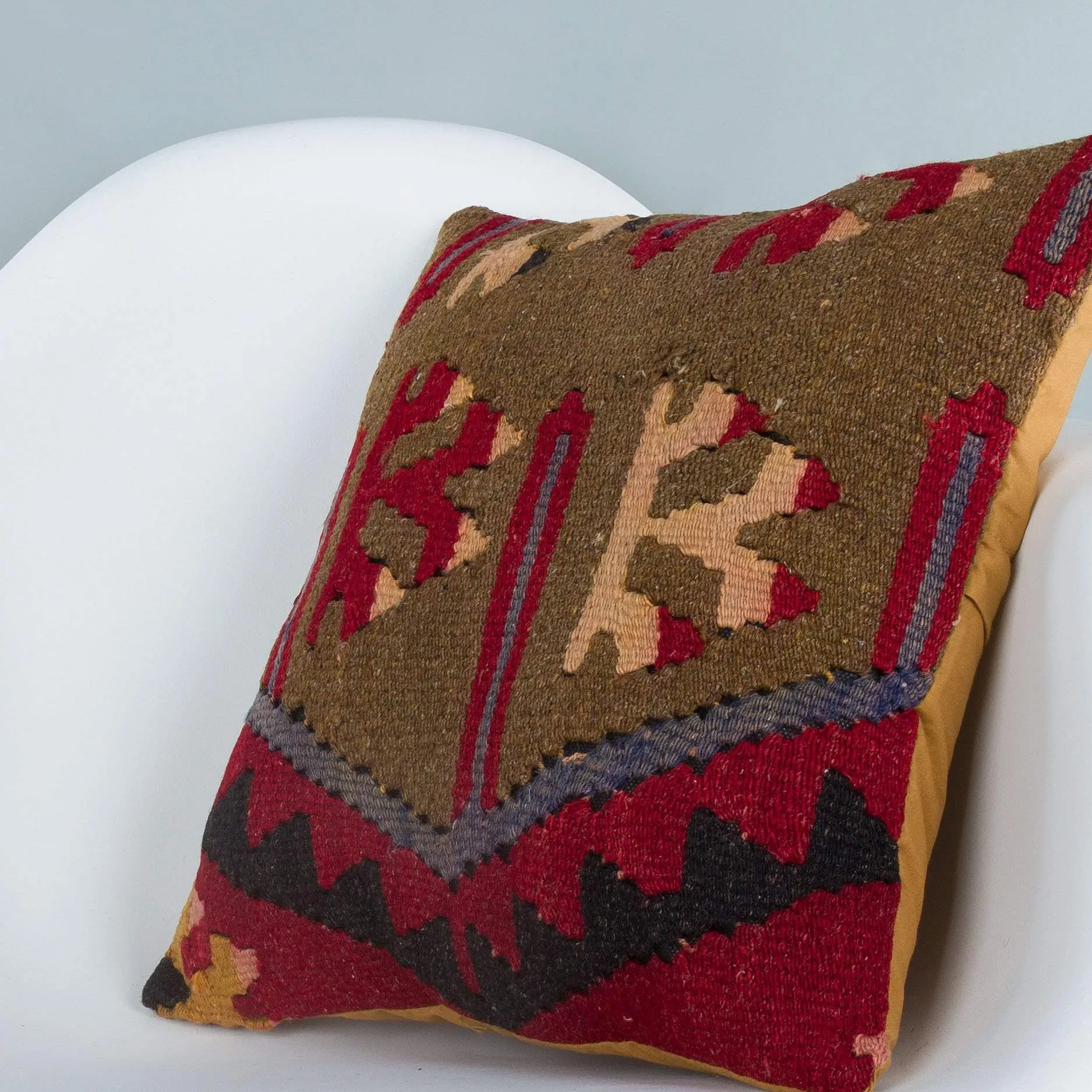 Tribal Multiple Color Kilim Pillow Cover 16x16 6959