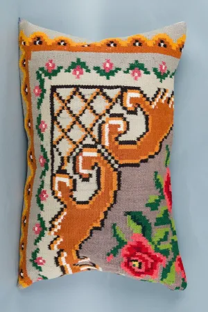 Tribal Multiple Color Kilim Pillow Cover 16x24 8477
