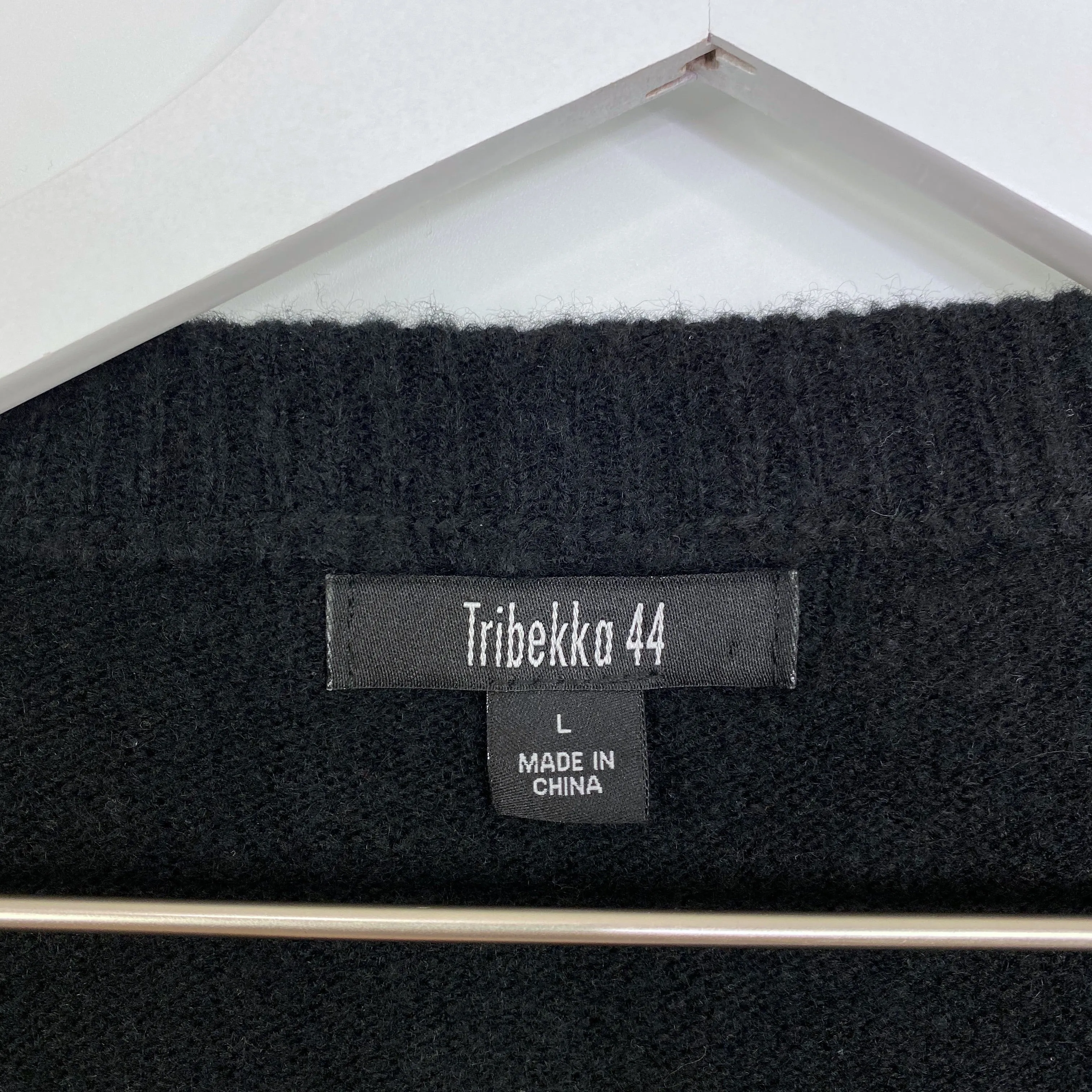 Tribekka 44 Black Rainbow Tinsel Pom Sweater