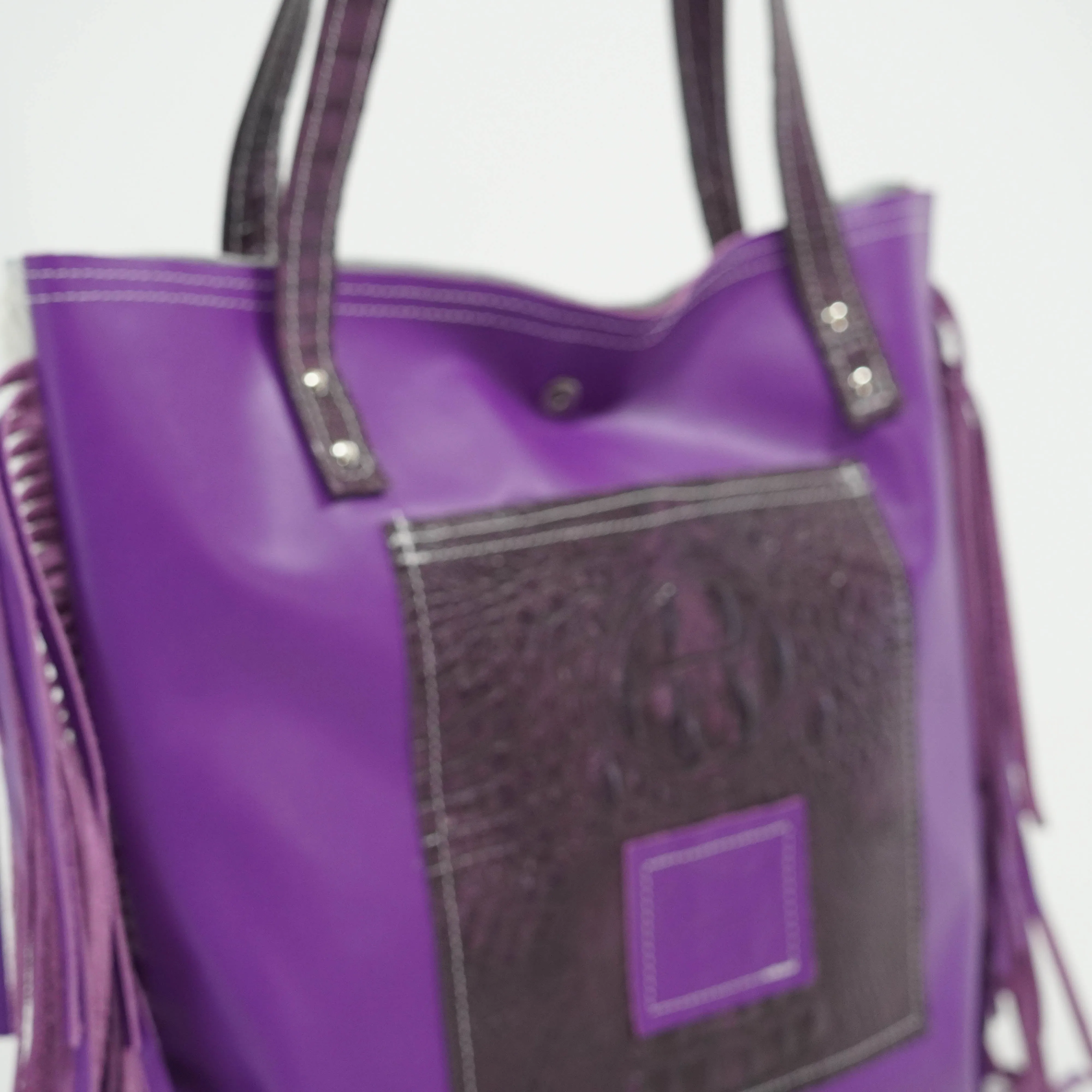 Trisha - Tricolor w/ Amethyst Croc