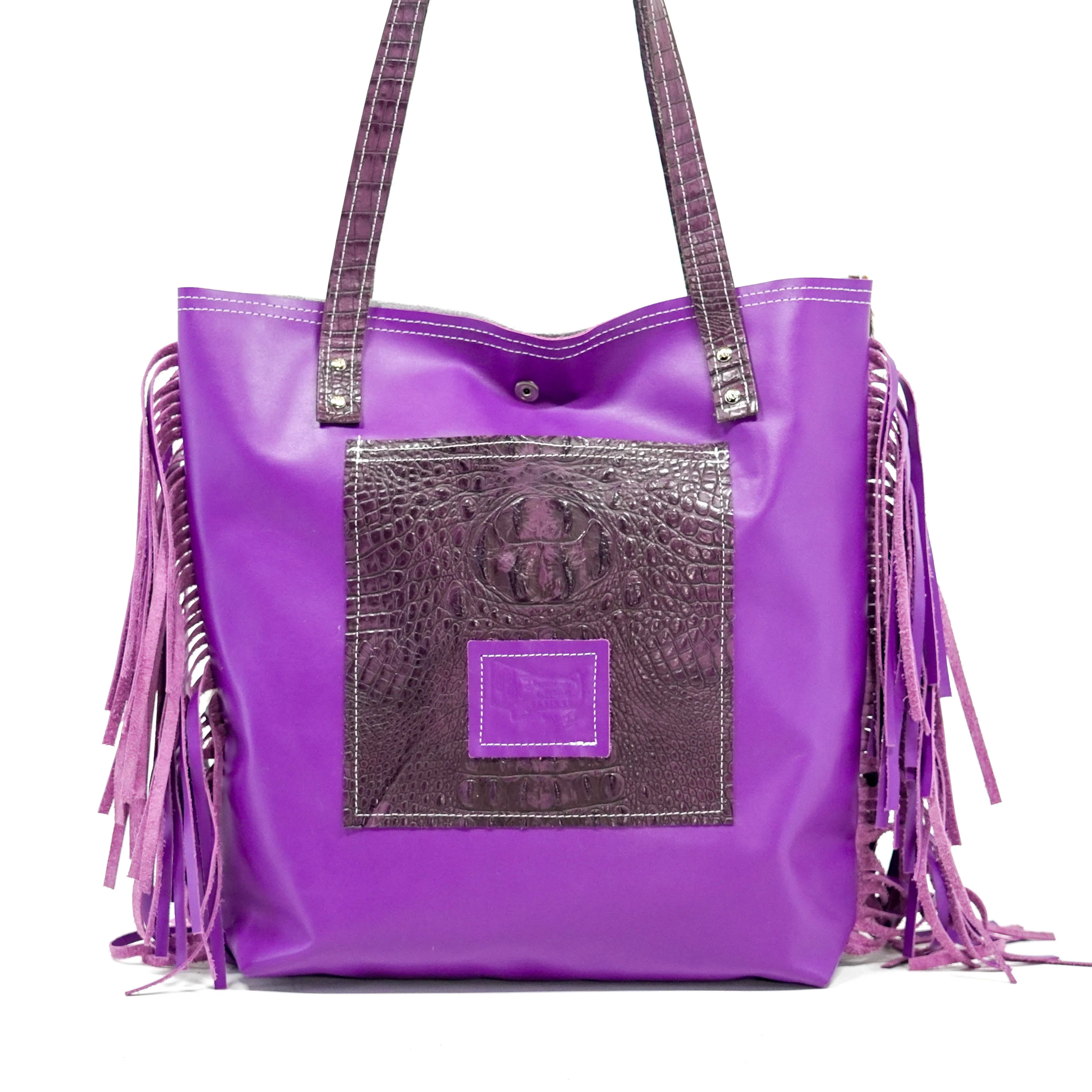 Trisha - Tricolor w/ Amethyst Croc