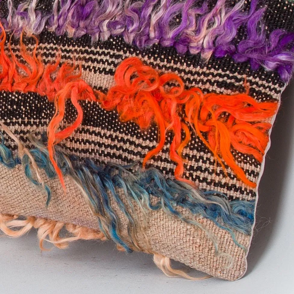 Tulu Multiple Color Kilim Pillow Cover 16x16 8323
