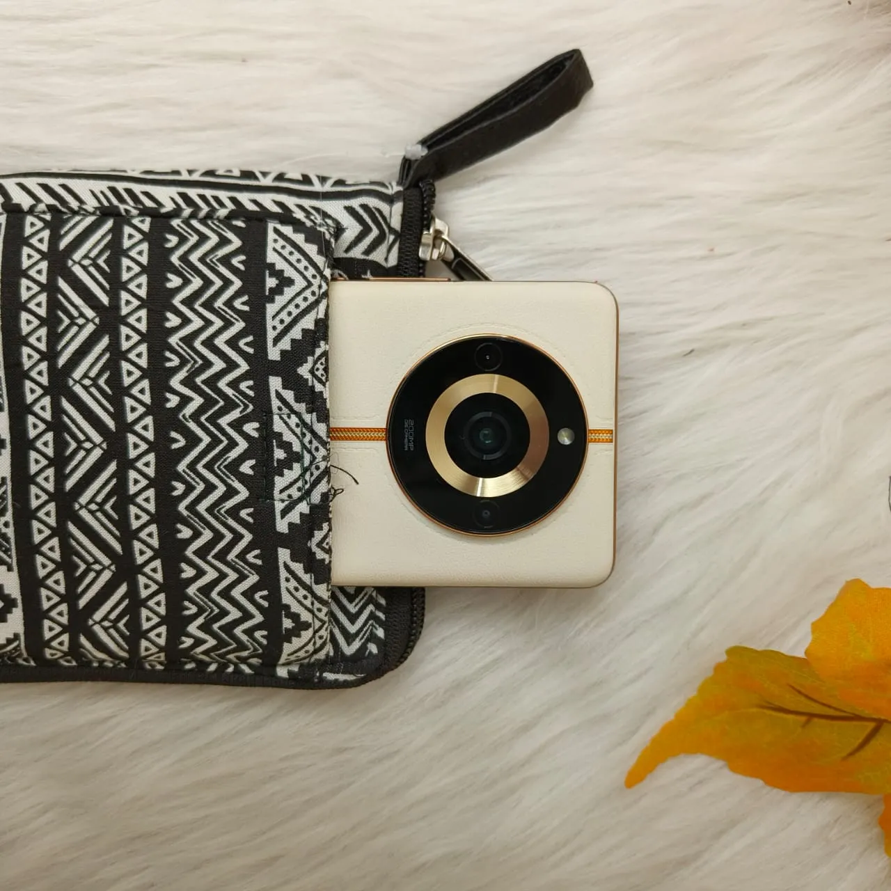 Utility Wallet Violet Colour with White Prints