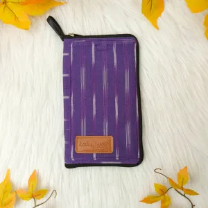 Utility Wallet Violet Colour with White Prints