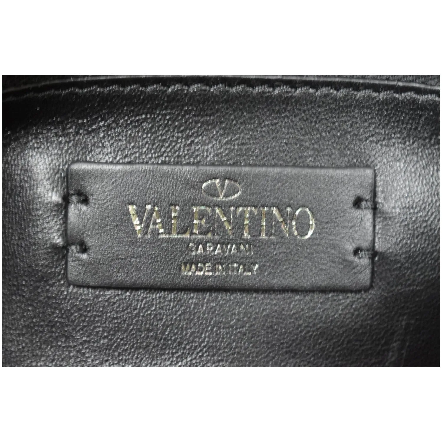 Valentino	Garavani Rockstud Spike Chain Canvas Crossbody Bag Grey