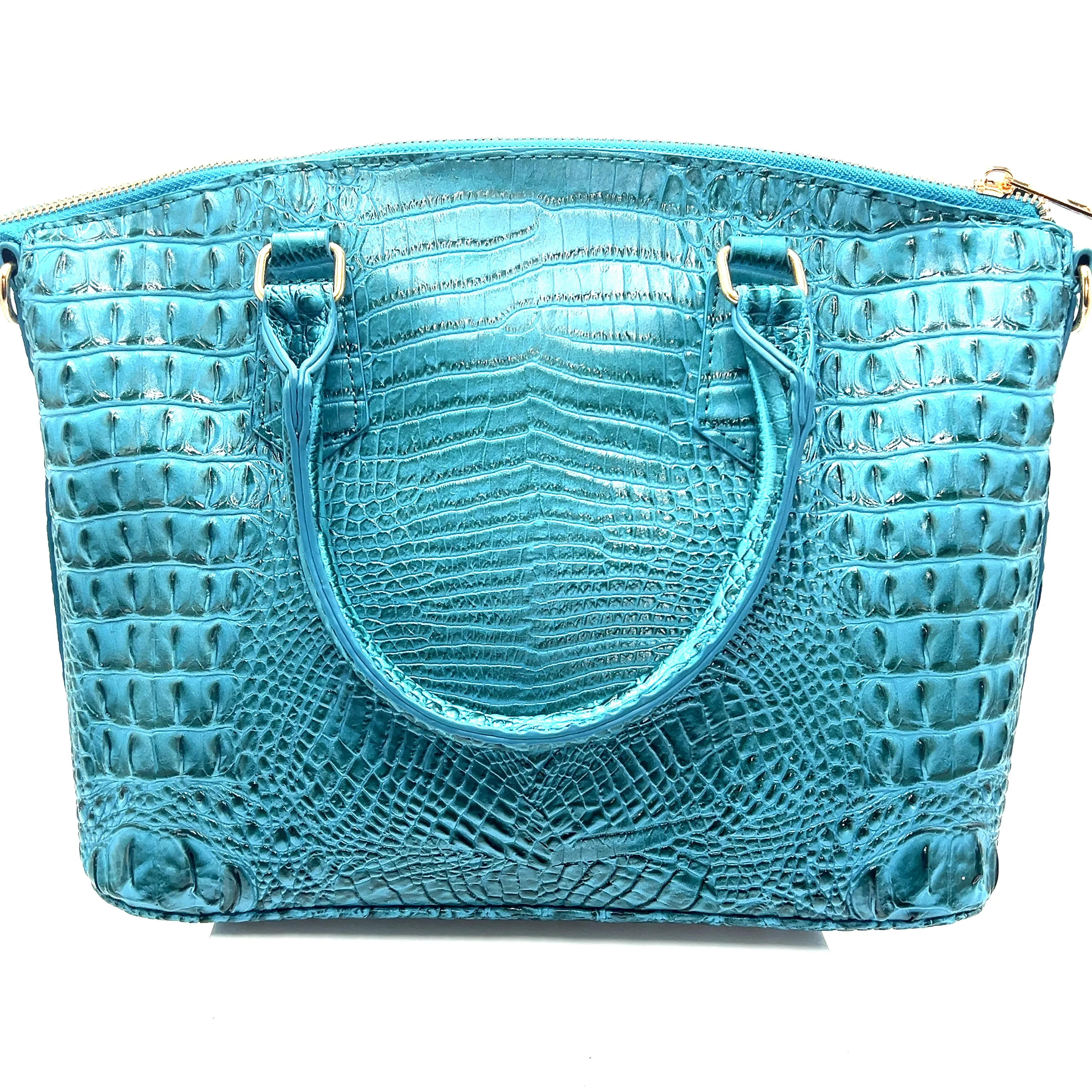 Vegan Leather Crocodile Print Handbag