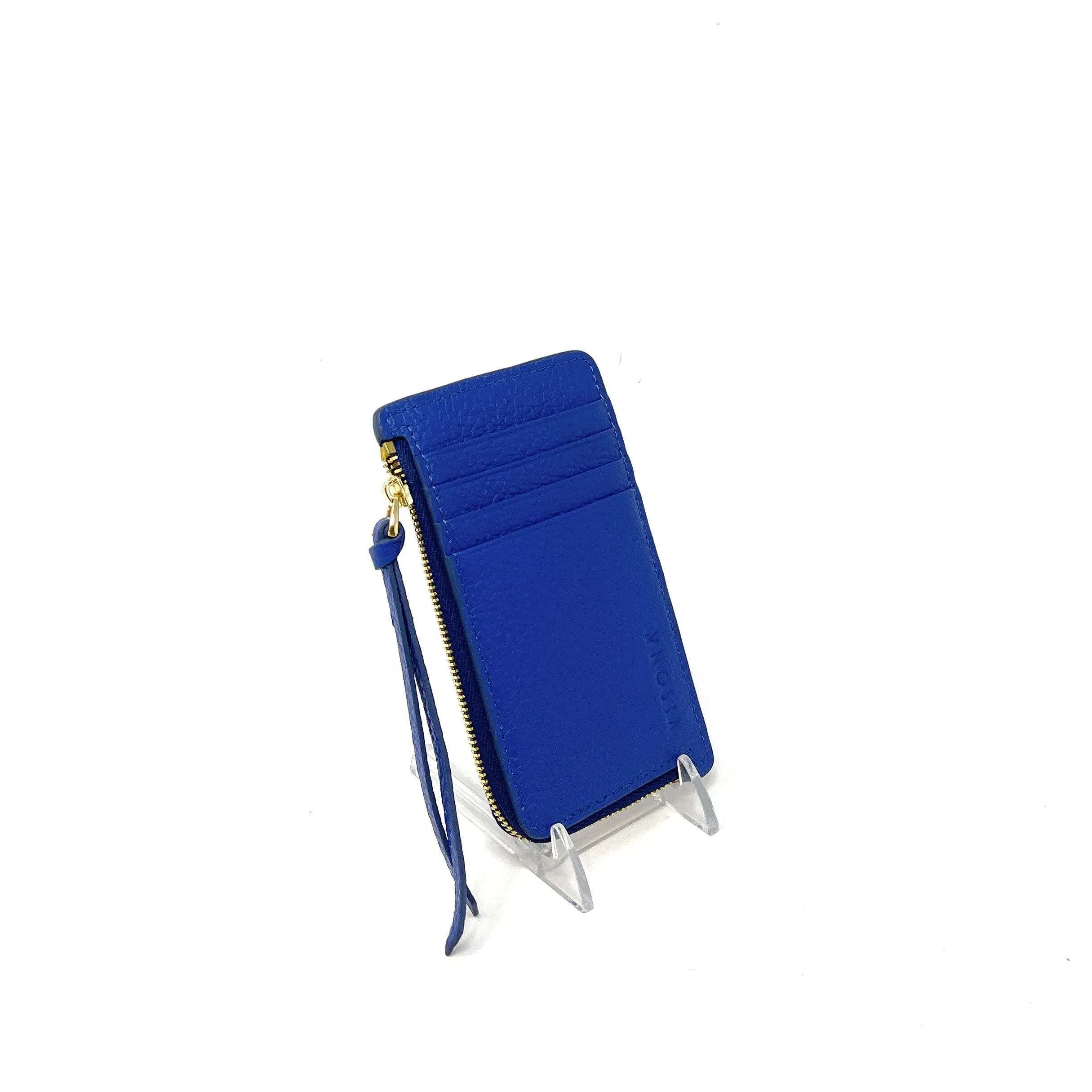 Visona Slim Credit Card Holder with Wide Zip