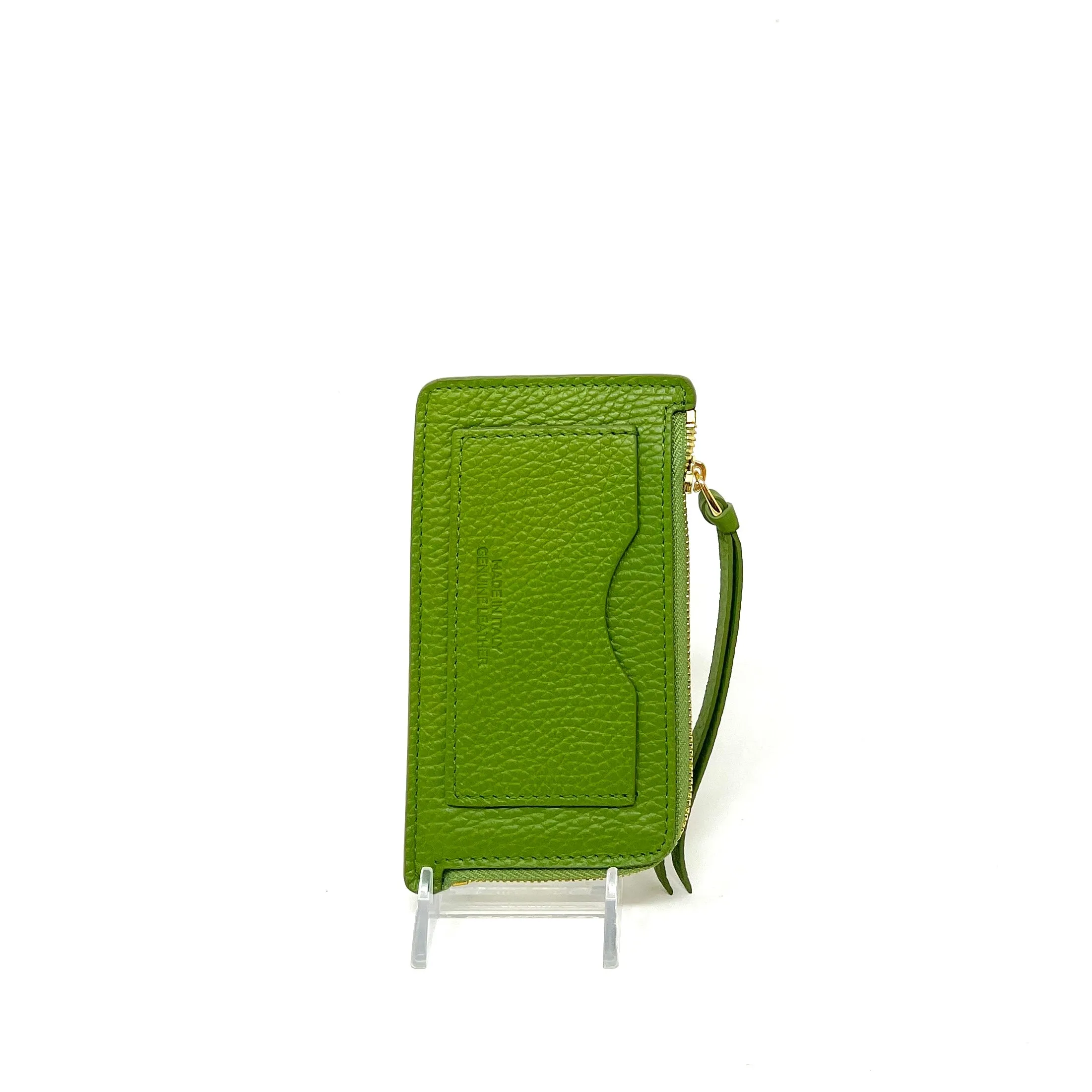 Visona Slim Credit Card Holder with Wide Zip