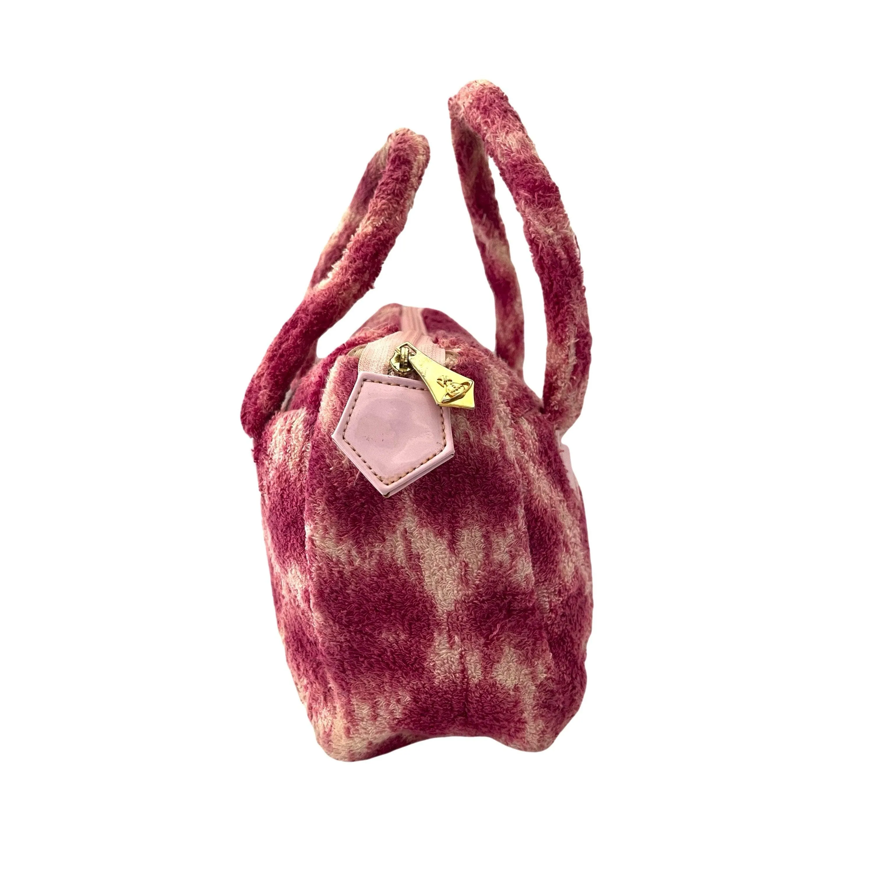 Vivienne Westwood Pink Tie Dye Terry Cloth Bag