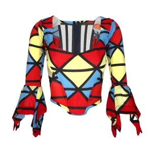 Vivienne Westwood "Voyage to Cythera" Harlequin Corset, AW89/90, Size 2-4 US