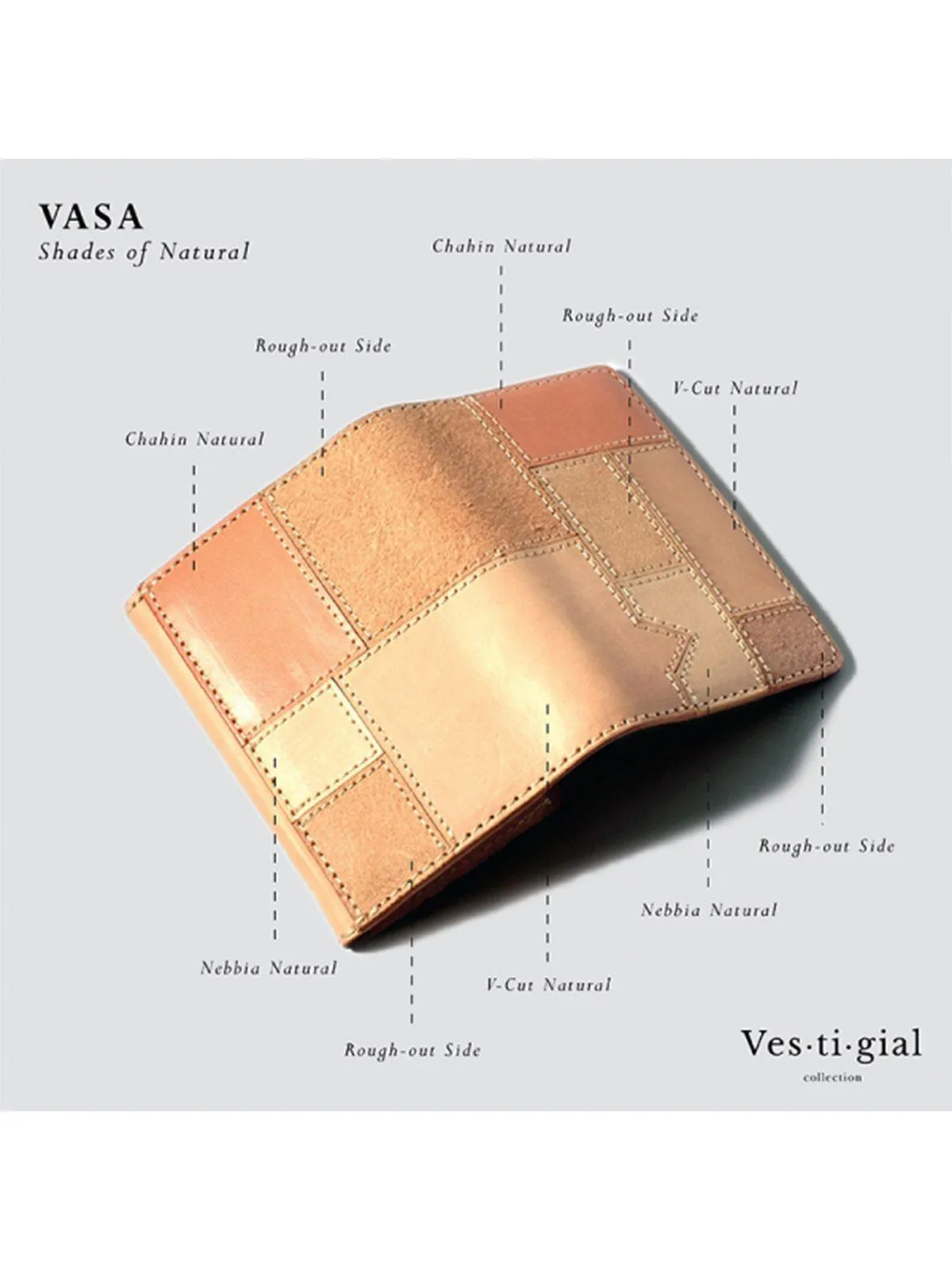 Voyej Vasa Vestigial Shades Of Natural Card Wallet