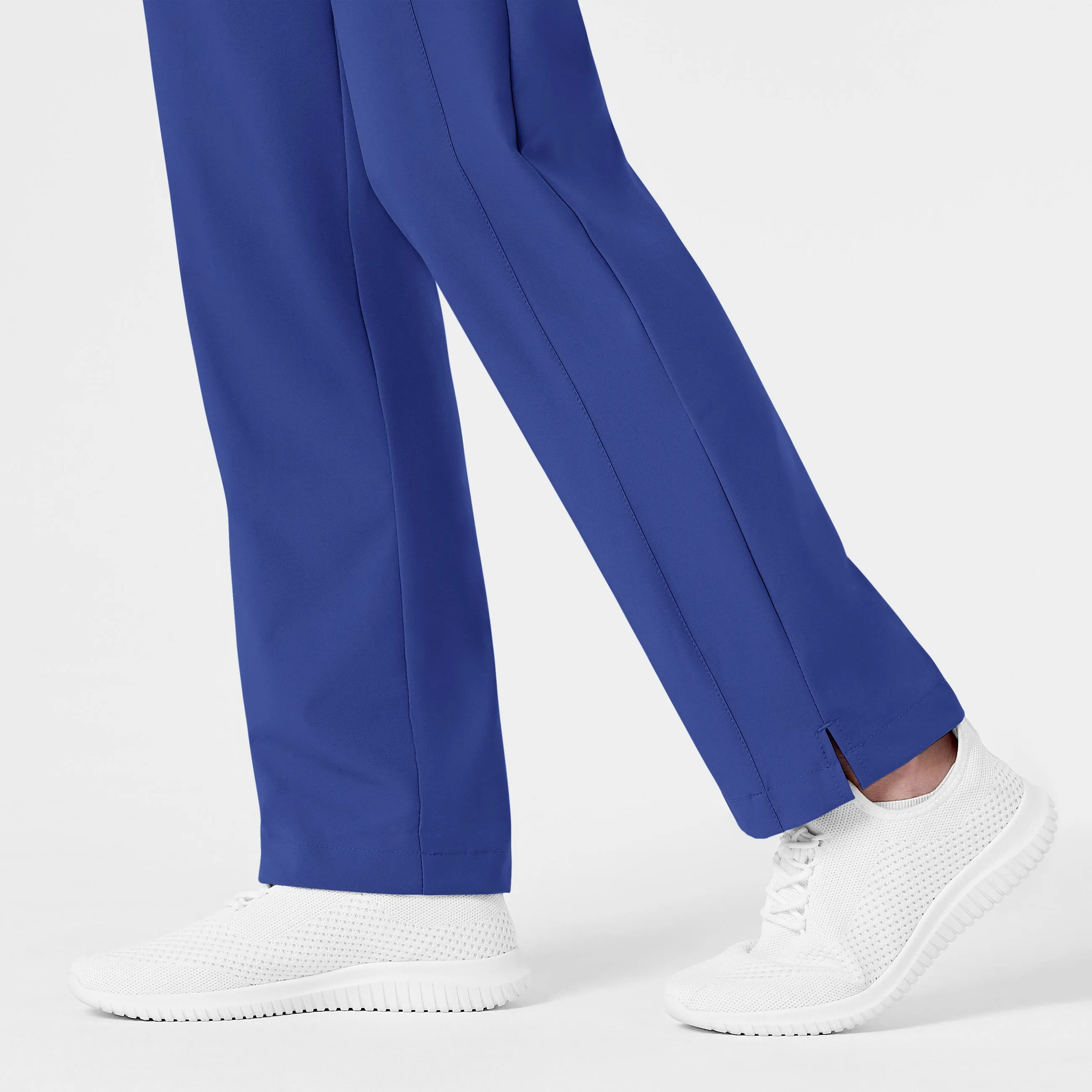 W123 5155 Flat Front Cargo Scrub Pants Galaxy Blue