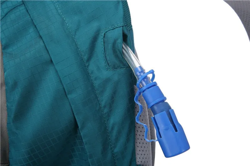 Waterproof Multipocketed Backpack for Hiking/School/Travel, Teal, 30L
